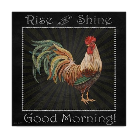 Jean Plout 'Good Morning Rooster 1' Canvas Art,24x24